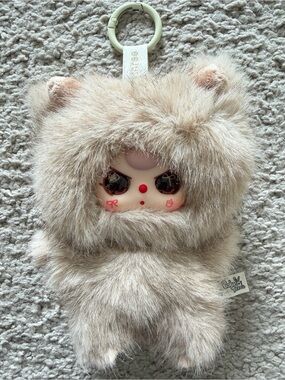 Baby Three Mimi Fluffy Cat Plush Keychain Bag Charm